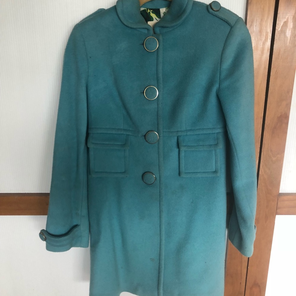 Beautiful teal silk lined jacket